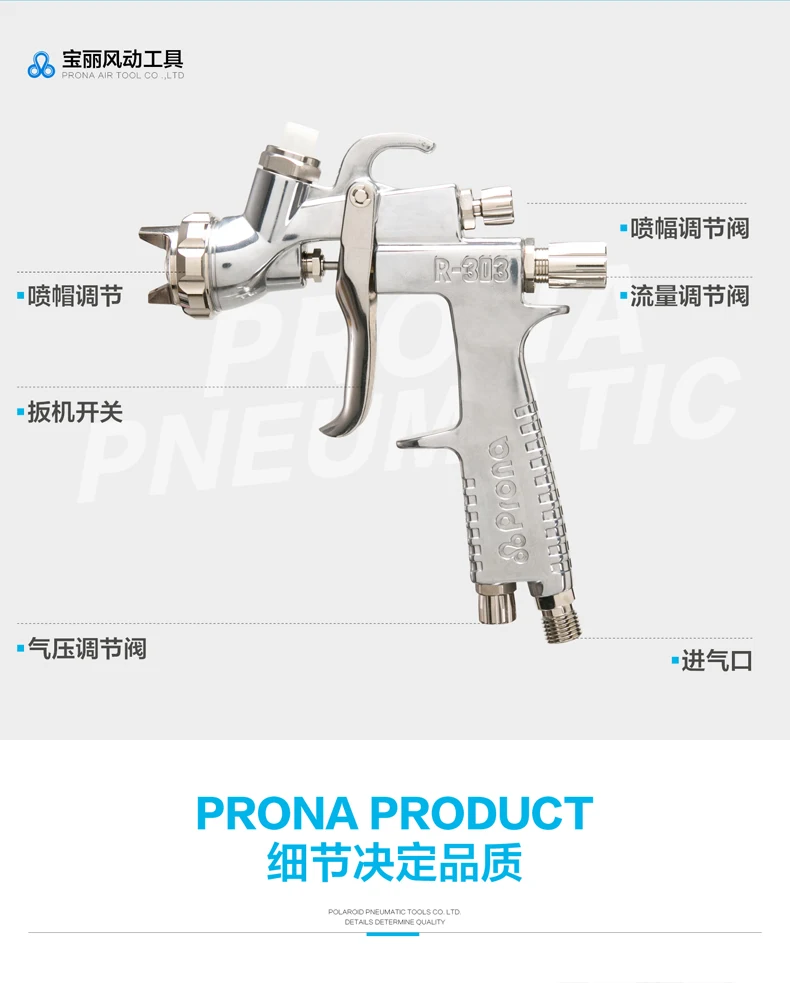 prona R-303 spray gun R303 car painting gun-14
