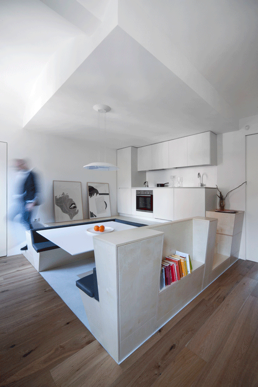 Turin apartment multifunctional space
