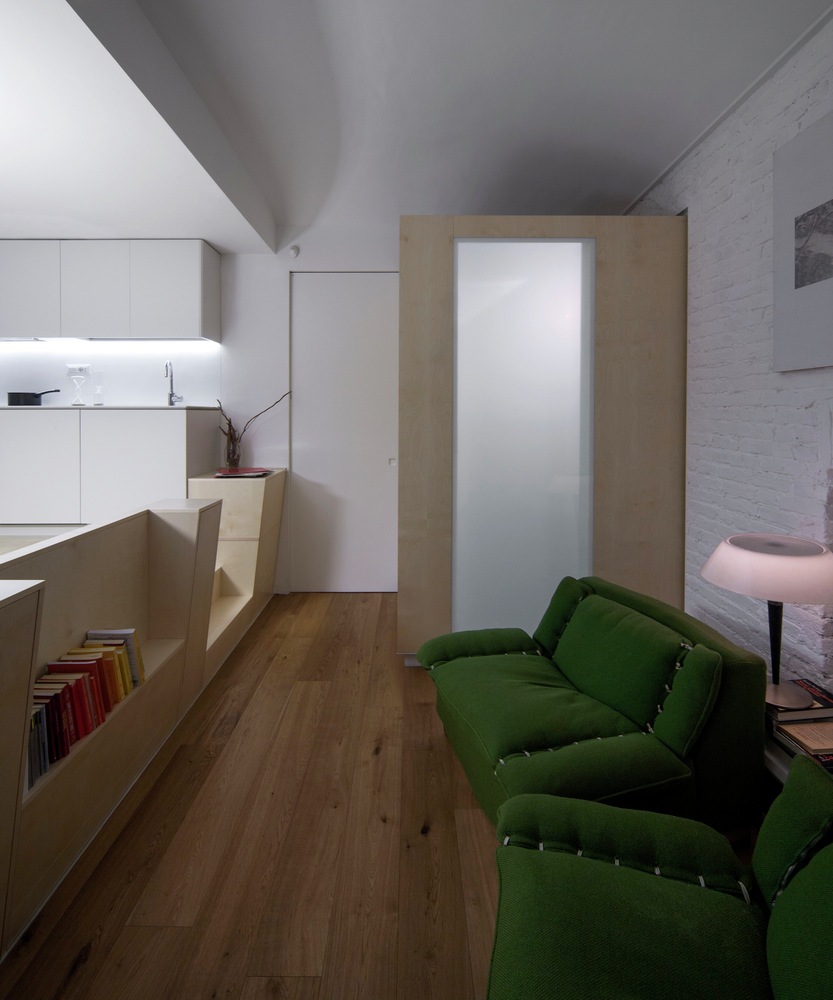 Turin apartment renovation seating area