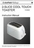 2-SLICE COOL TOUCH TOASTER
