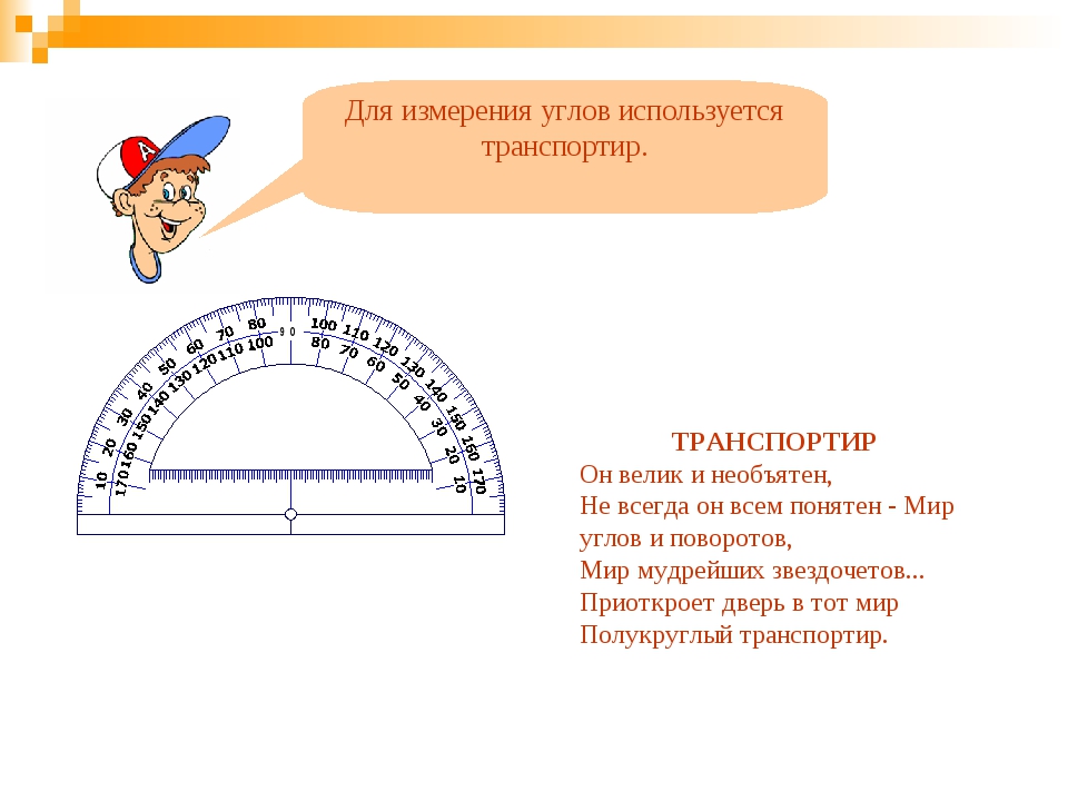 Презентация математика 5 класс измерение углов транспортир