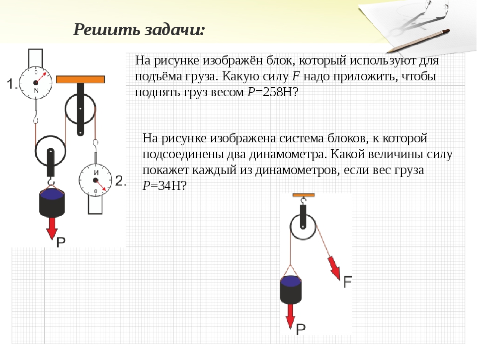 На рисунке изображена система трех. Задачи на блоки физика 7 класс. Задачи на блоки физика 7 класс с решением. Задачи на рычаги с блоком по физике. Решение задач на блоки 7 класс.