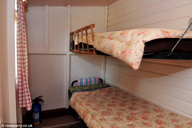 Quaint: The property, which was bought as a holiday home, boasts two single bunk beds