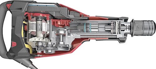 Принцип работы отбойного молотка электрического