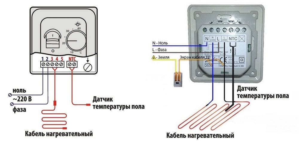 Подключение датчиков температуры и регулятора