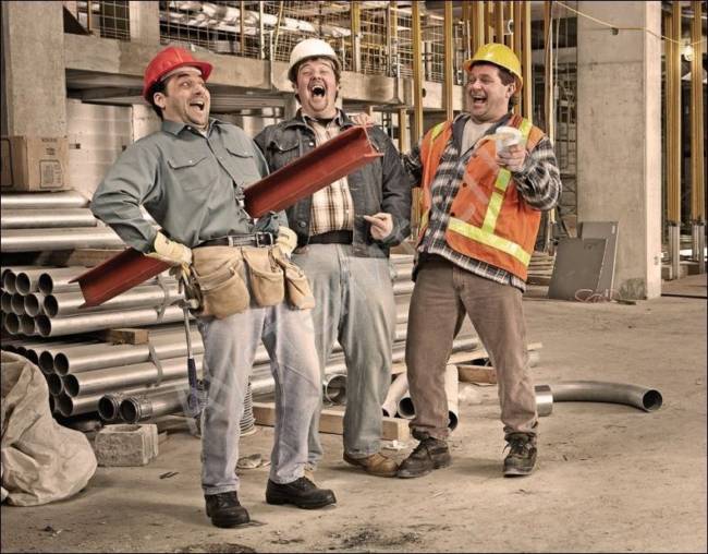 Прикольные и смешные картинки про стройку и строителей