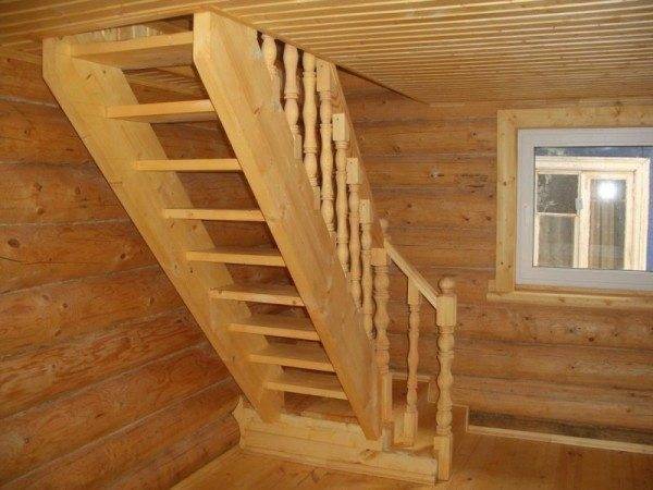 «Традиционная» деревянная лестница.