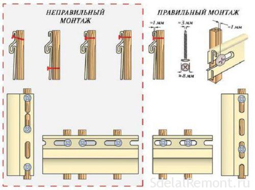 Важно правильно прикручивать шурупы к сайдингу