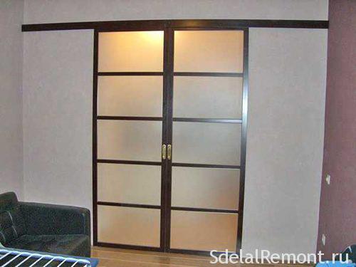 • Installation of sliding doors