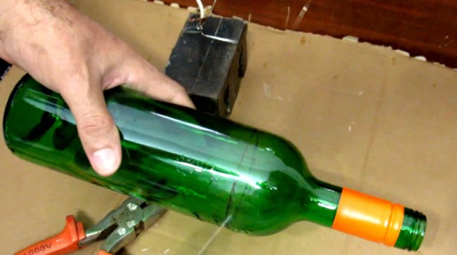 Как разрезать стеклянную бутылку