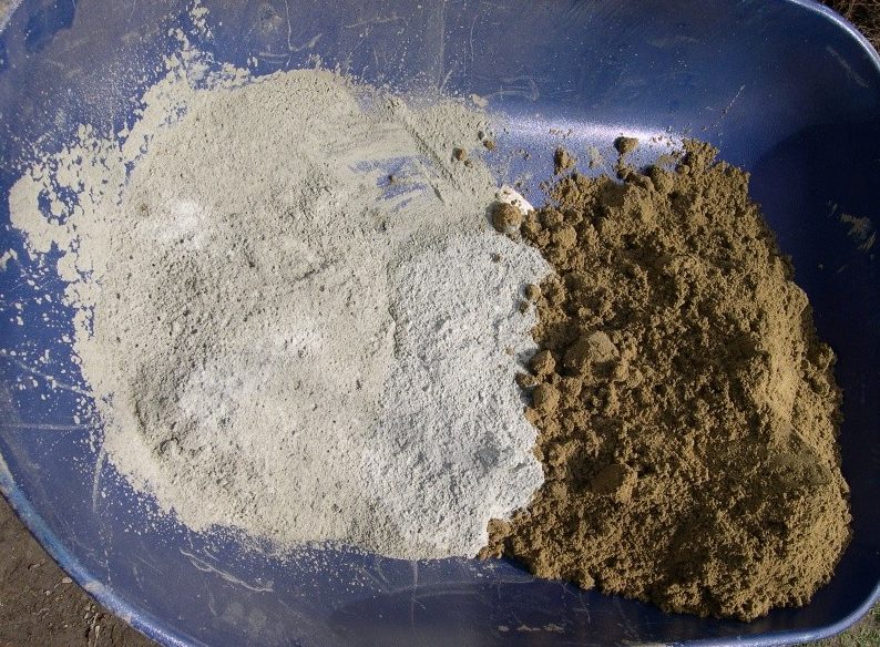 Соотношение песка к цементу должно составлять 1:3
