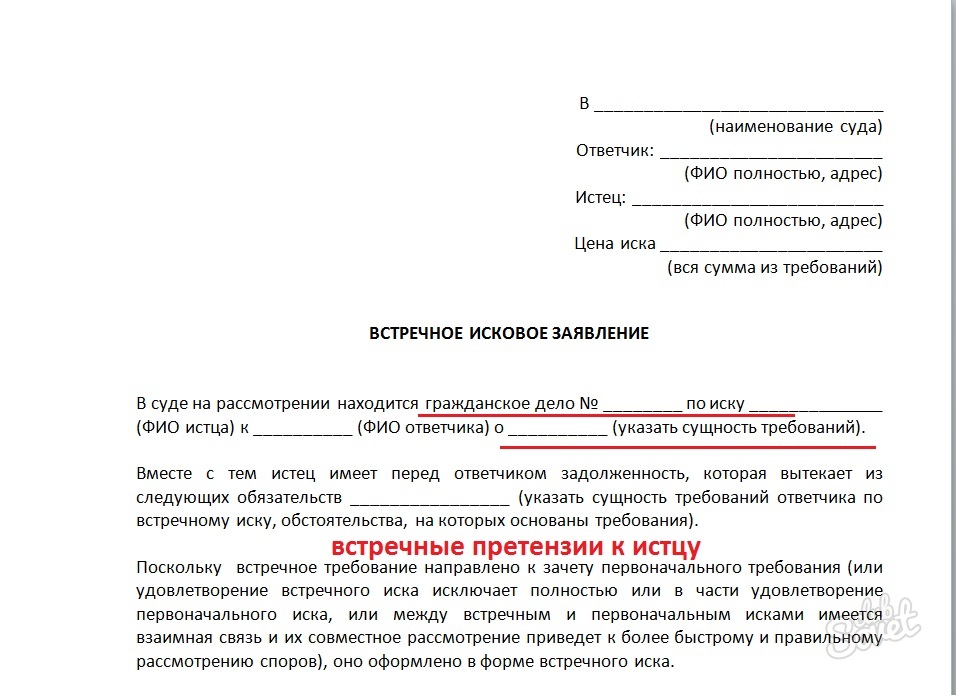 Форма иска. Письменная позиция по гражданскому делу образец. Встречная претензия. Позиция истца по делу образец. Встречные требования к истцу.