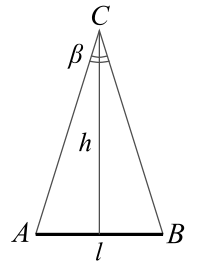 Altitude of isosceles triangle.svg