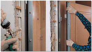 Установка металлической двери может производиться специалистом или своими силами.
