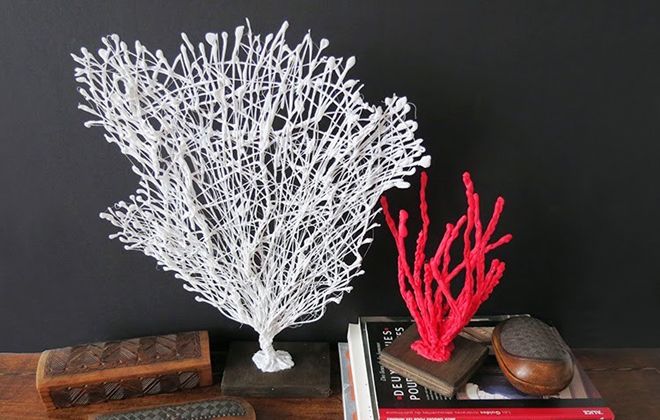 кораллы с горячего клея