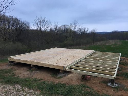 How to build a shed floor.